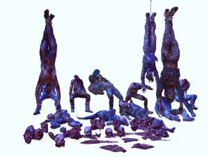 Mutilated Bodies Gore - BOBIE AND GORE BODIE MONSTER EVIL MONSTER 3D Model