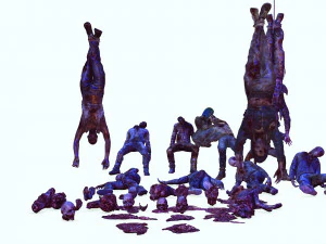Mutilated Bodies Gore - BOBIE AND GORE BODIE MONSTER EVIL MONSTER 3D Model