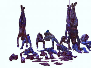 Mutilated Bodies Gore - BOBIE AND GORE BODIE MONSTER EVIL MONSTER 3D Model