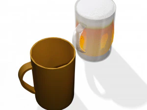 GLASS 3D MODEL - 3D PRINTING - OBJ - FBX - 3D PROJECT CREATE AND GAME READY 3D Print Model
