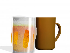 GLASS 3D MODEL - 3D PRINTING - OBJ - FBX - 3D PROJECT CREATE AND GAME READY 3D 打印模型