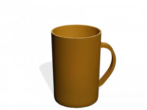 GLASS 3D MODEL - 3D PRINTING - OBJ - FBX - 3D PROJECT CREATE AND GAME READY 3D Print Model