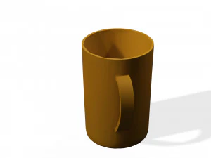 GLASS 3D MODEL - 3D PRINTING - OBJ - FBX - 3D PROJECT CREATE AND GAME READY 3D Print Model