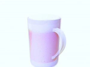 GLASS 3D MODEL - 3D PRINTING - OBJ - FBX - 3D PROJECT CREATE AND GAME READY 3D Print Model