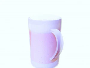GLASS 3D MODEL - 3D PRINTING - OBJ - FBX - 3D PROJECT CREATE AND GAME READY 3D Print Model