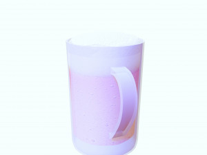 GLASS 3D MODEL - 3D PRINTING - OBJ - FBX - 3D PROJECT CREATE AND GAME READY 3D 打印模型