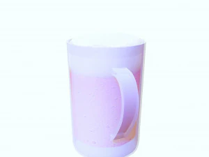 GLASS 3D MODEL - 3D PRINTING - OBJ - FBX - 3D PROJECT CREATE AND GAME READY 3D Print Model