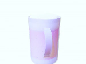 GLASS 3D MODEL - 3D PRINTING - OBJ - FBX - 3D PROJECT CREATE AND GAME READY 3D Print Model