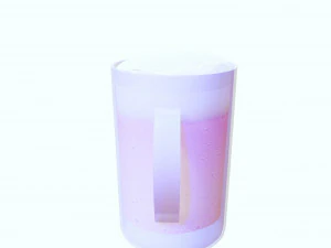 GLASS 3D MODEL - 3D PRINTING - OBJ - FBX - 3D PROJECT CREATE AND GAME READY 3D Print Model