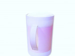 GLASS 3D MODEL - 3D PRINTING - OBJ - FBX - 3D PROJECT CREATE AND GAME READY 3D Print Model