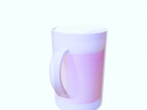 GLASS 3D MODEL - 3D PRINTING - OBJ - FBX - 3D PROJECT CREATE AND GAME READY 3D Print Model