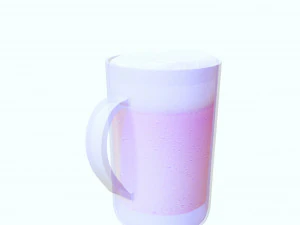 GLASS 3D MODEL - 3D PRINTING - OBJ - FBX - 3D PROJECT CREATE AND GAME READY 3D Print Model