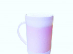 GLASS 3D MODEL - 3D PRINTING - OBJ - FBX - 3D PROJECT CREATE AND GAME READY 3D Print Model