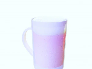 GLASS 3D MODEL - 3D PRINTING - OBJ - FBX - 3D PROJECT CREATE AND GAME READY 3D Print Model
