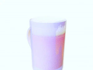 GLASS 3D MODEL - 3D PRINTING - OBJ - FBX - 3D PROJECT CREATE AND GAME READY 3D Print Model