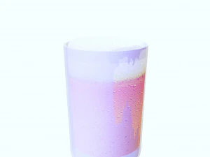 GLASS 3D MODEL - 3D PRINTING - OBJ - FBX - 3D PROJECT CREATE AND GAME READY 3D Print Model