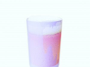 GLASS 3D MODEL - 3D PRINTING - OBJ - FBX - 3D PROJECT CREATE AND GAME READY 3D 打印模型