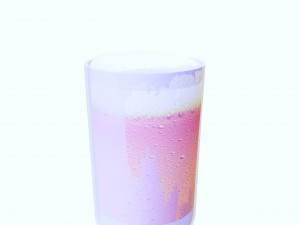 GLASS 3D MODEL - 3D PRINTING - OBJ - FBX - 3D PROJECT CREATE AND GAME READY 3D 打印模型