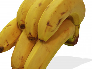 BANANA 3D MODEL - 3D PRINTING - OBJ - FBX - 3D PROJECT CREATE AND GAME READY 3D Принт Модель