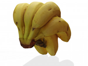 BANANA 3D MODEL - 3D PRINTING - OBJ - FBX - 3D PROJECT CREATE AND GAME READY 3D Принт Модель