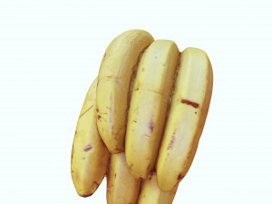 BANANA 3D MODEL - 3D PRINTING - OBJ - FBX - 3D PROJECT CREATE AND GAME READY 3D Принт Модель