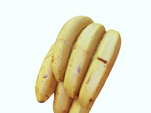 BANANA 3D MODEL - 3D PRINTING - OBJ - FBX - 3D PROJECT CREATE AND GAME READY 3D Принт Модель
