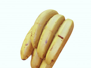 BANANA 3D MODEL - 3D PRINTING - OBJ - FBX - 3D PROJECT CREATE AND GAME READY 3D Принт Модель