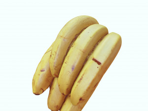 BANANA 3D MODEL - 3D PRINTING - OBJ - FBX - 3D PROJECT CREATE AND GAME READY 3D Принт Модель