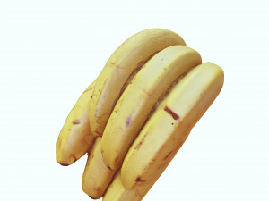 BANANA 3D MODEL - 3D PRINTING - OBJ - FBX - 3D PROJECT CREATE AND GAME READY 3D Принт Модель