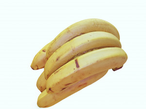 BANANA 3D MODEL - 3D PRINTING - OBJ - FBX - 3D PROJECT CREATE AND GAME READY 3D Принт Модель