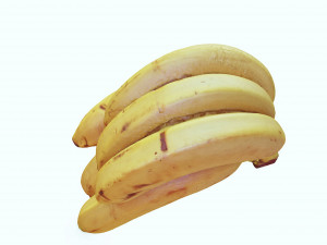 BANANA 3D MODEL - 3D PRINTING - OBJ - FBX - 3D PROJECT CREATE AND GAME READY 3D Принт Модель