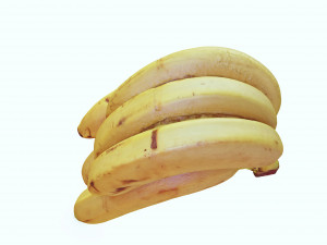 BANANA 3D MODEL - 3D PRINTING - OBJ - FBX - 3D PROJECT CREATE AND GAME READY 3D Принт Модель