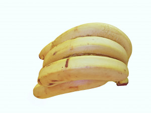 BANANA 3D MODEL - 3D PRINTING - OBJ - FBX - 3D PROJECT CREATE AND GAME READY 3D Принт Модель