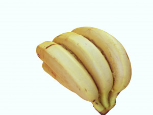 BANANA 3D MODEL - 3D PRINTING - OBJ - FBX - 3D PROJECT CREATE AND GAME READY 3D Принт Модель