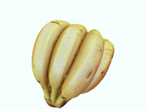 BANANA 3D MODEL - 3D PRINTING - OBJ - FBX - 3D PROJECT CREATE AND GAME READY 3D Принт Модель