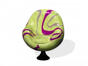 ASSENTO MODELO 3D - IMPRESS&Atilde;O 3D - OBJ - FBX - PROJETO 3D Modelo de Impressão 3D