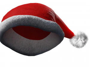 SANTA HAT 3D - OBJ - FBX 3D Print Model