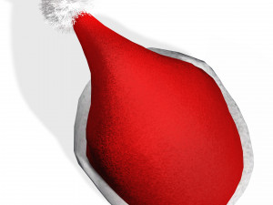 SANTA HAT 3D - OBJ - FBX 3D Принт Модель
