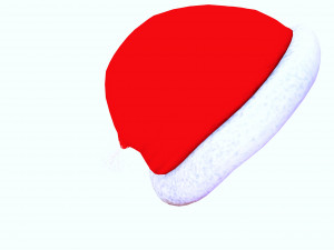 SANTA HAT 3D - OBJ - FBX 3D Принт Модель