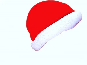 SANTA HAT 3D - OBJ - FBX 3D Print Model