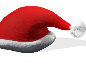 SANTA HAT 3D - OBJ - FBX 3D Print Model