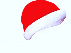 SANTA HAT 3D - OBJ - FBX 3D Print Model