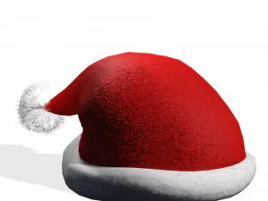 SANTA HAT 3D - OBJ - FBX 3D Print Model