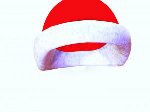 SANTA HAT 3D - OBJ - FBX 3D Принт Модель