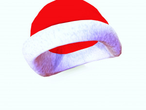 SANTA HAT 3D - OBJ - FBX 3D Принт Модель