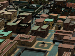 CITY 3D MODEL Model Cetak 3D