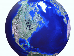 DOWNLOAD PLANET EARTH 3D MODEL - OBJ - FBX - 3D PRINTING - 3D PROJECT - GAME READY 3D Model