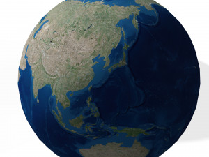 DOWNLOAD PLANET EARTH 3D MODEL - OBJ - FBX - 3D PRINTING - 3D PROJECT - GAME READY 3D Model