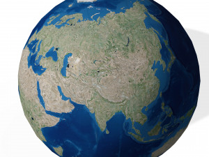 DOWNLOAD PLANET EARTH 3D MODEL - OBJ - FBX - 3D PRINTING - 3D PROJECT - GAME READY 3D Model