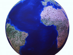 DOWNLOAD PLANET EARTH 3D MODEL - OBJ - FBX - 3D PRINTING - 3D PROJECT - GAME READY 3D Model
